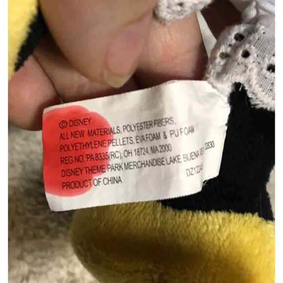 Disney NYC Minnie Mouse Plush Toy With Red Polka Dot Bow & Skirt 8" - Picture 8 of 10